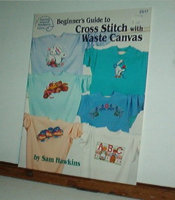 Cross Stitch Pattern, BEGINNERS GUIDE TO WASTE CANVAS CROSS STITICH 15 designs + alphabet