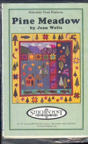 Sewing Pattern, Stitchin' Post PINE MEADOW Quilt 38 X 39" Very Nice