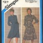 Sewing Pattern  Simplicity 6591 Stylish Shiftwaist Dress Size 14