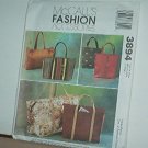 Sewing Pattern McCall's 3894 Fashion bags and totes, 6 styles, really nice.