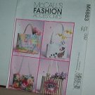 McCall's Sewing Pattern M4883  Four Decorated Totes 3 sizes, Neat