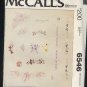 Embroidery Pattern McCall's 6546 flower and borders, 29 designs