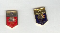 Pin - Collector Pins - Olympic Games 1984 Los Angeles - 2 pins - Motorola