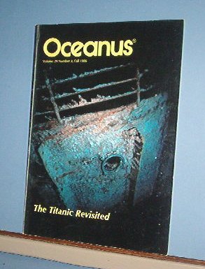 Magazine Ships Free in US Vintage OCEANUS Oceanography Titanic Fall 1986 Vol 29 #3
