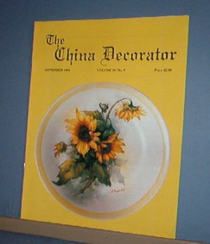 Magazine THE CHINA DECORATOR Free Ship in US Porcelain Painting September 1994