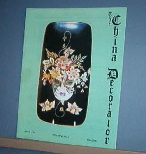 Magazine THE CHINA DECORATOR Free Ship in US Porcelain Painting March 1998