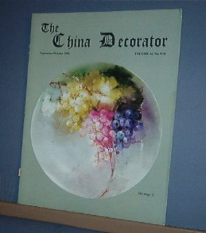 Magazine THE CHINA DECORATOR Free Ship in US Porcelain Painting Sep/Oct 1999