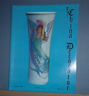 Magazine THE CHINA DECORATOR Free Ship in US Porcelain Painting Februar 1999