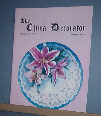 Magazine THE CHINA DECORATOR Free Ship in US Porcelain Painting Jan/ Feb 2000