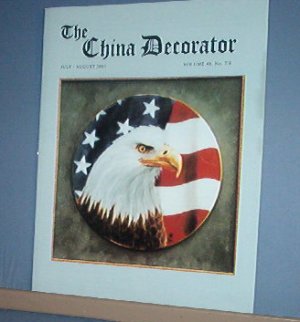 Magazine THE CHINA DECORATOR Free Ship in US Porcelain Painting  July August 2003