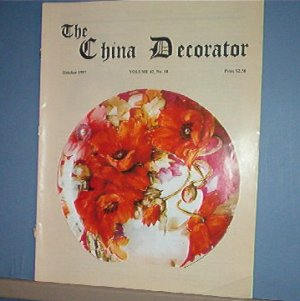 Magazine THE CHINA DECORATOR Free Ship in US Porcelain Painting  October 1997
