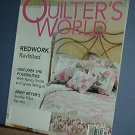 Magazine - Quilter's World April 2004 Redwork, Border Prints