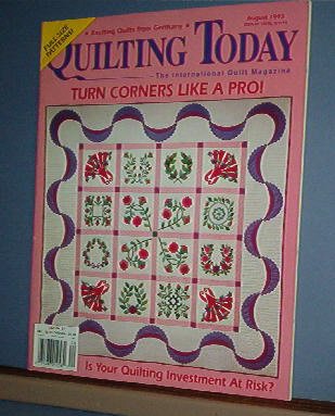 Magazine - Quilting Today, ugust 1993