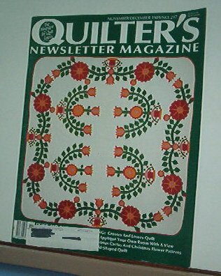 Magazine - Quilter's Newsletter - Quilting, Sewing, Patterns No. 217 Nov/Dec 1989