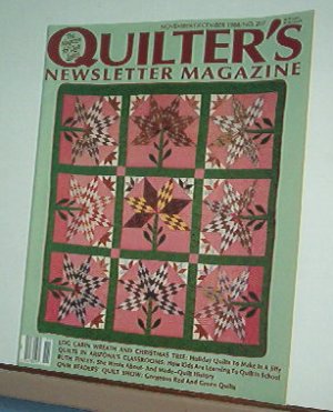 Magazine - Quilter's Newsletter - Quilting, Sewing, Patterns No.207 Nov/Dec 1988