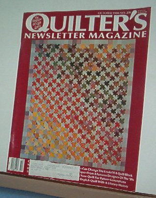 Magazine - Quilter's Newsletter - Quilting, Sewing, Patterns No.206 October 1988