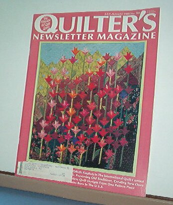 Magazine - Quilter's Newsletter - Quilting, Sewing, Patterns No. July/Aug 1988