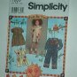 Sewing Pattern Simplicity Child 7089 Stylish dress and rompers Size 2 3 4