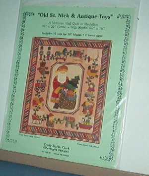 Sewing Pattern Victorian Wall Quilt (66 X 76) or Medallion (26X36) Antique Toys 12" Blocks