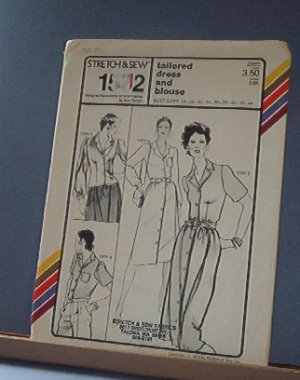 Stretch & Sew Sewing Pattern 1572 Tailored Dress and Blouse Sizes 28-44