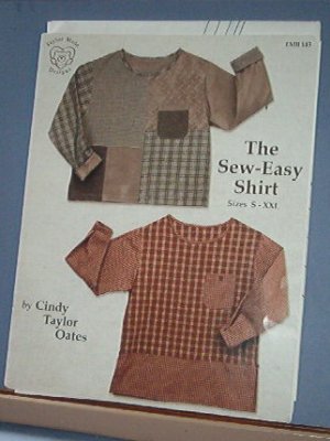 Sewing Pattern The Easy Sew Shirt by Taylor Made DEsigns TMB 143 Sized S-XXL Easy