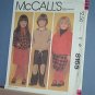 Sewing Pattern McCall's 8165 Kids Pants, Knickers, Hoody, Jacket and Culottes Size 5 Cute