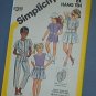 Simplicity Sewing  Pattern 6345 Girls Skirt, crop top, jumpsuit Size 7