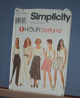 Sewing Pattern Simplicity 9873 Skirts and Pants Size XS, Sm & Med