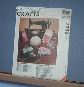Sewing Pattern McCall's Crafts 7399 Everything for a sewing room as pictured