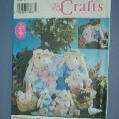 Sewing Pattern Simplicity 8322 Three Rabbits - 13" & 5" Bunnies and 13 X4 Couch with clothes