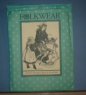 Sewing Pattern:  Old Folkwear hild's Prairie Dress & Pinafore Size   2- 10