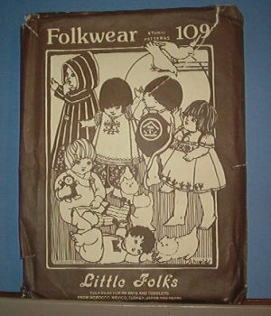 Sewing Pattern:  Old Folkwear 109 Little Folks clothing Size 6 Mos to 4 years