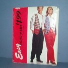 McCall's Sewing Pattern 9079 McCall's Pattern vest & pants Men's and women's, Xtra Small Thru Med