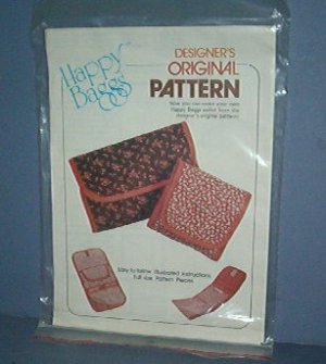 Sewing Pattern Happy Bags Designer's Organizer & French Wallet. One Size