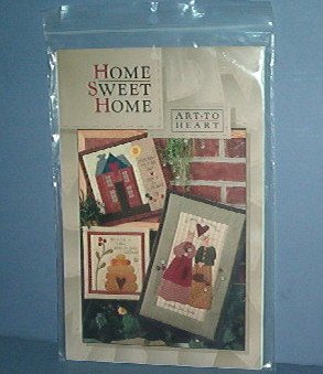 Sewing Pattern Art to Hearts 3 wall hangings, 12X11. 12X19, 9X10. Sweet