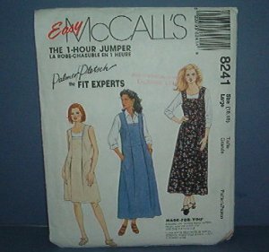Sewing Pattern McCall's 1-House Jumper Palmer Pletsch 8241 Size 16-18