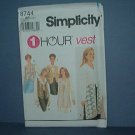 Sewing Pattern Simplicity 8744 l Hour Vests, 4 styles, Sizes 18 - 24