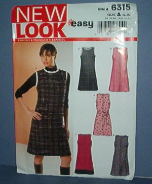 Sewing Pattern Simplicity New Look 6315 Five Styles of Dress, cute, Size 6 - 16