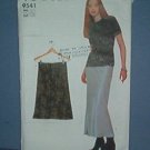 Sewing Pattern:  Vogue Elements 9541 Skirt, long and short.  Sized 6 - 22