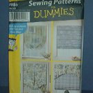 Sewing Pattern Simplicity 9986 Window treatments Shades One Size
