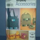 Sewing Pattern Simplicity 5320 Bags 16X15. Ditty Bag, Bottle Bag, coin purse