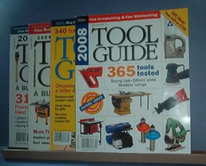 Magazine - 4 copies of Tool Guide by Taunton. 2004, 5, 7, and 8