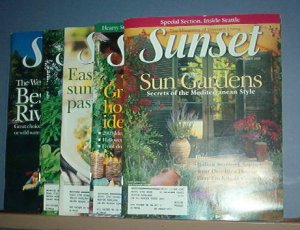 Magazines - Sunset - September 2002, July - October 2003, 5 copies total