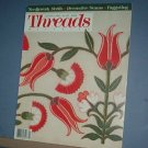Magazines - Threads - Needlework motifs, Decorative seams & Faggoting April/May 1989