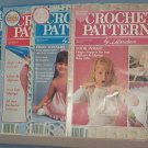 Crochet Pattern Magazine  - Crochet Patterns by Herrschners - Jan - October (4 Issues) 1990