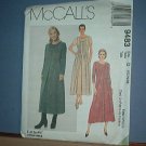 Sewing Pattern McCall's  9483 Misses Dress and Over Dress Siz 12, 14 16