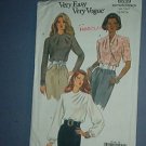 Sewing Pattern:  Vogue 8539 Three Blouses Size 12 14  16
