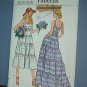 Sewing Pattern:  Vogue 9744 Pretty Summer Dress Size 10