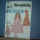 Simplicity Sewing  Pattern Child 7550 Pretty Dress Plus Doll Dress (18 inches) Size 3-6