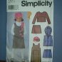 Simplicity Sewing  Pattern Child 7835 pullover jmper, vest, top, skrt and hat.  Size 3-8